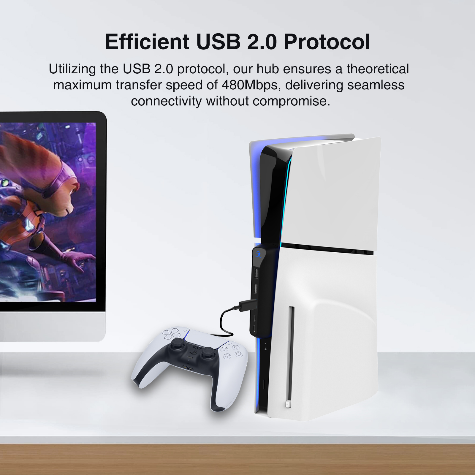 PS5 Slim USB2.0 Hub
